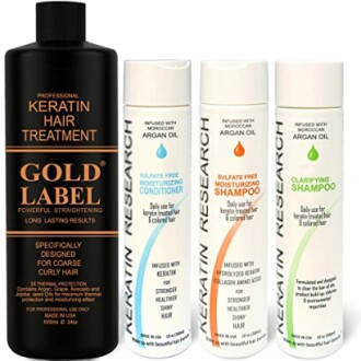 GOLD LABEL Brazilian Keratin Hair Treatment Blowout