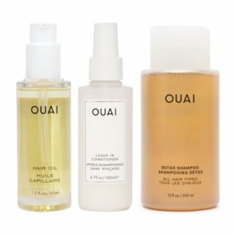 OUAI Leave-In Conditioner, Hair Oil, and Detox Shampoo Bundle